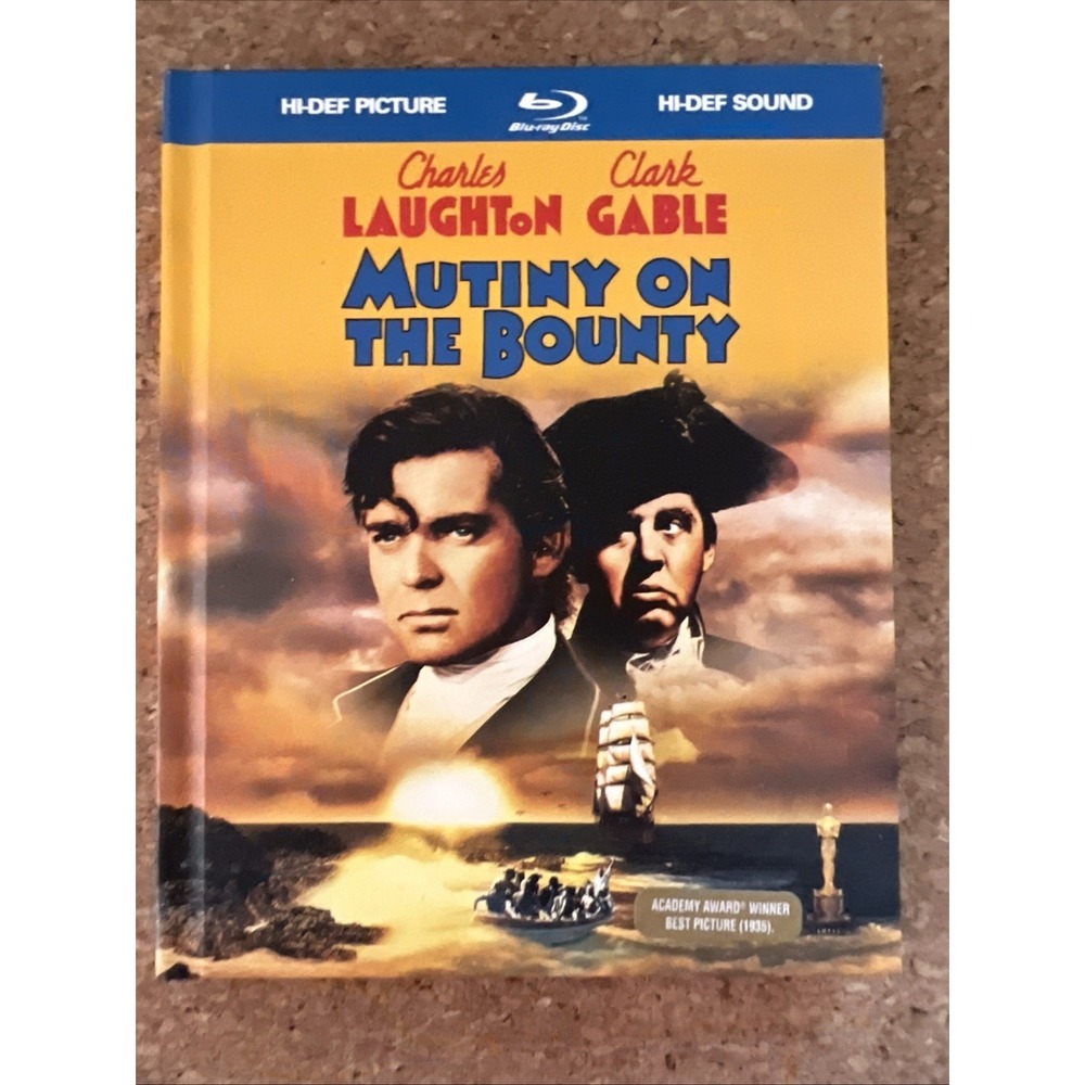 Warner Bros Mutiny on the Bounty Blu-ray‎ Digibook Clark Gable 1935 Excellent